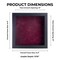 Classic Black Wood Shadown Box Frame with Acrylic Front - Dark Red Suede Backing, 30 Sizes
